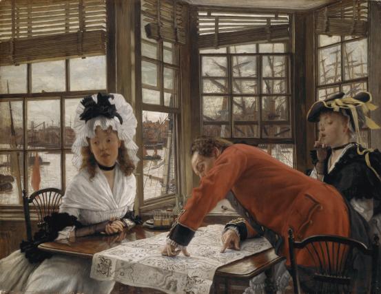 'An Interesting Story', James Tissot c1872, courtesy National Gallery of Victoria