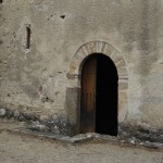 Frescoes and keyhole arches:  Saint-Martin de Fenollar, France