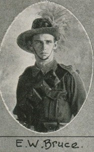 E.W. Bruce one of the soldiers photographed in The Queenslander Pictorial supplement to The Queenslander 1916.